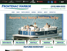 Tablet Screenshot of frontenacharbor.com